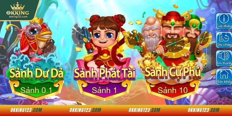 Các sảnh chơi Gods Slash Fish