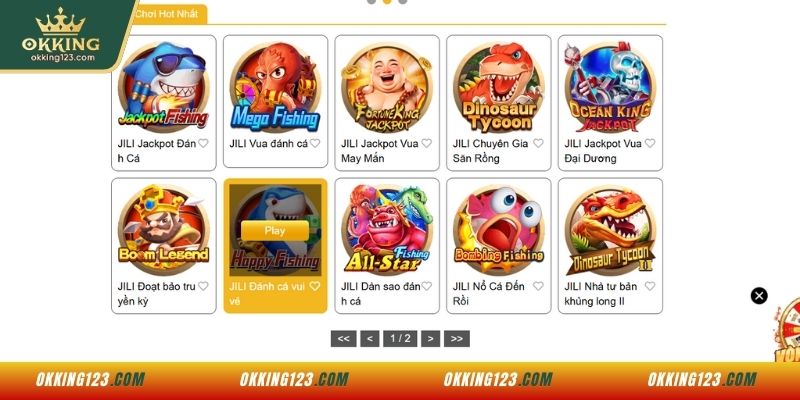 Các tựa game bắn cá OKKING hot