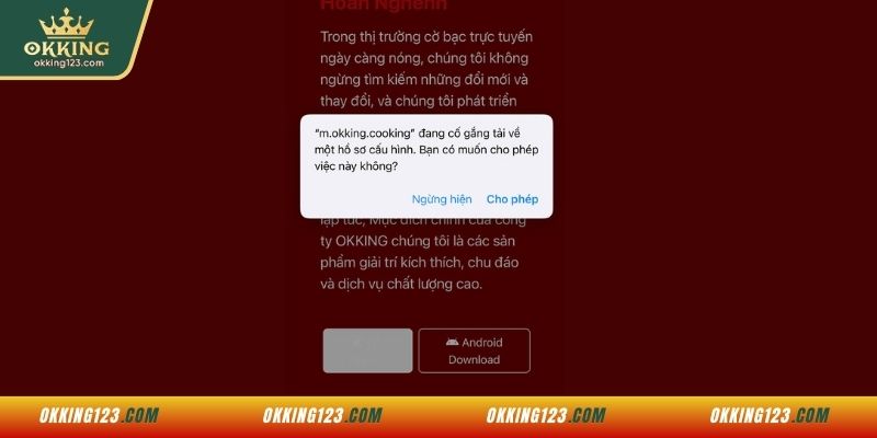 Tải app OKKING cho IOS