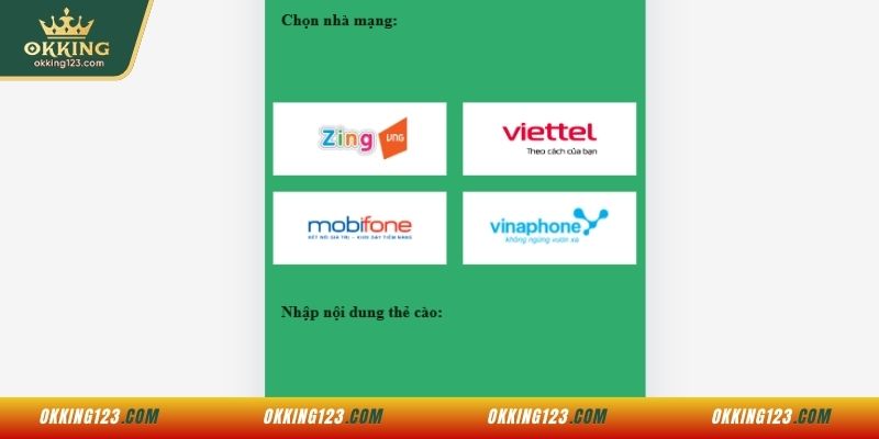 Thanh toán qua thẻ cào