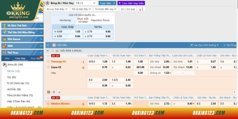 Thể thao – Hạng mục dẫn đầu về lượt truy cập tại OKKING